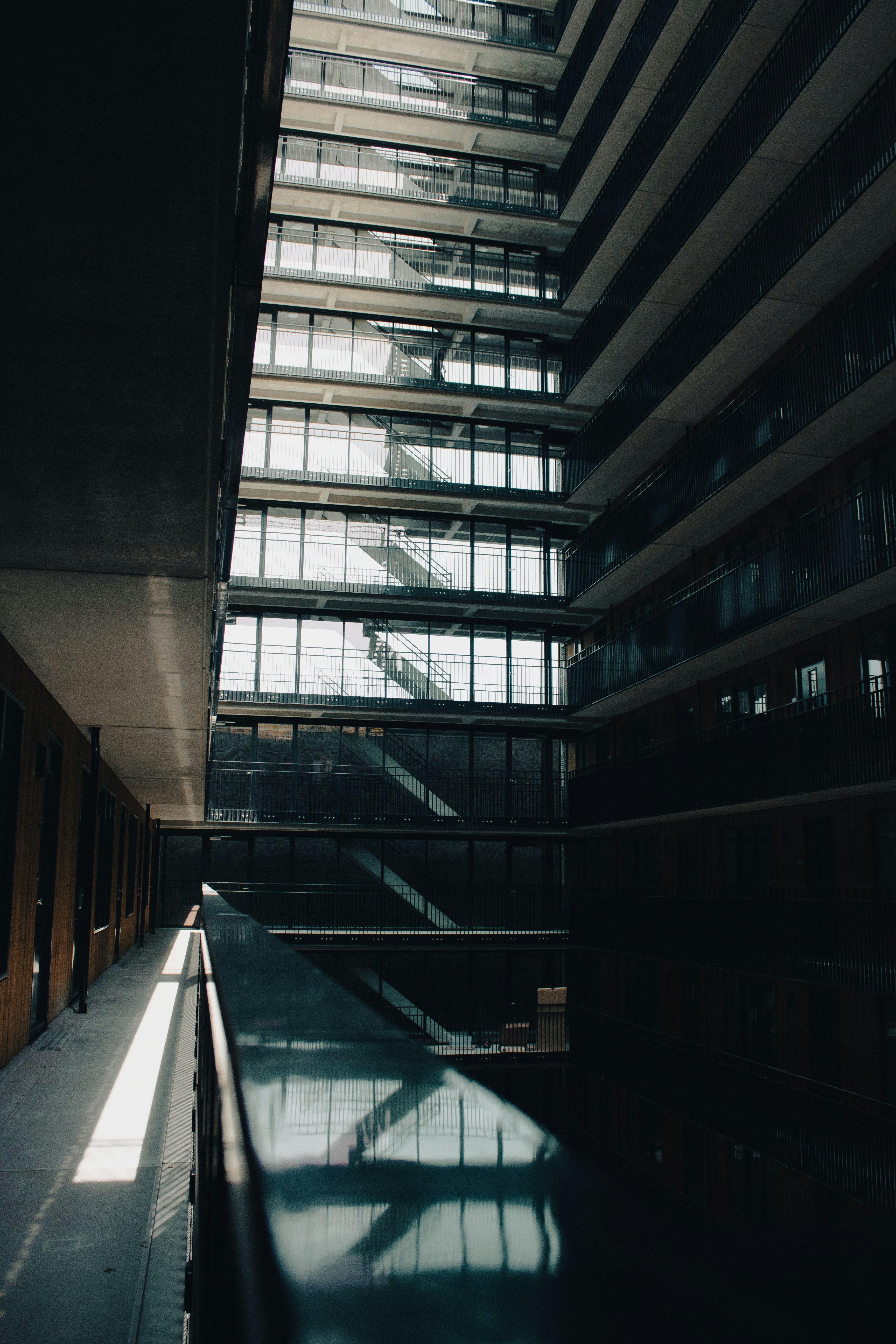 black and brown concrete building